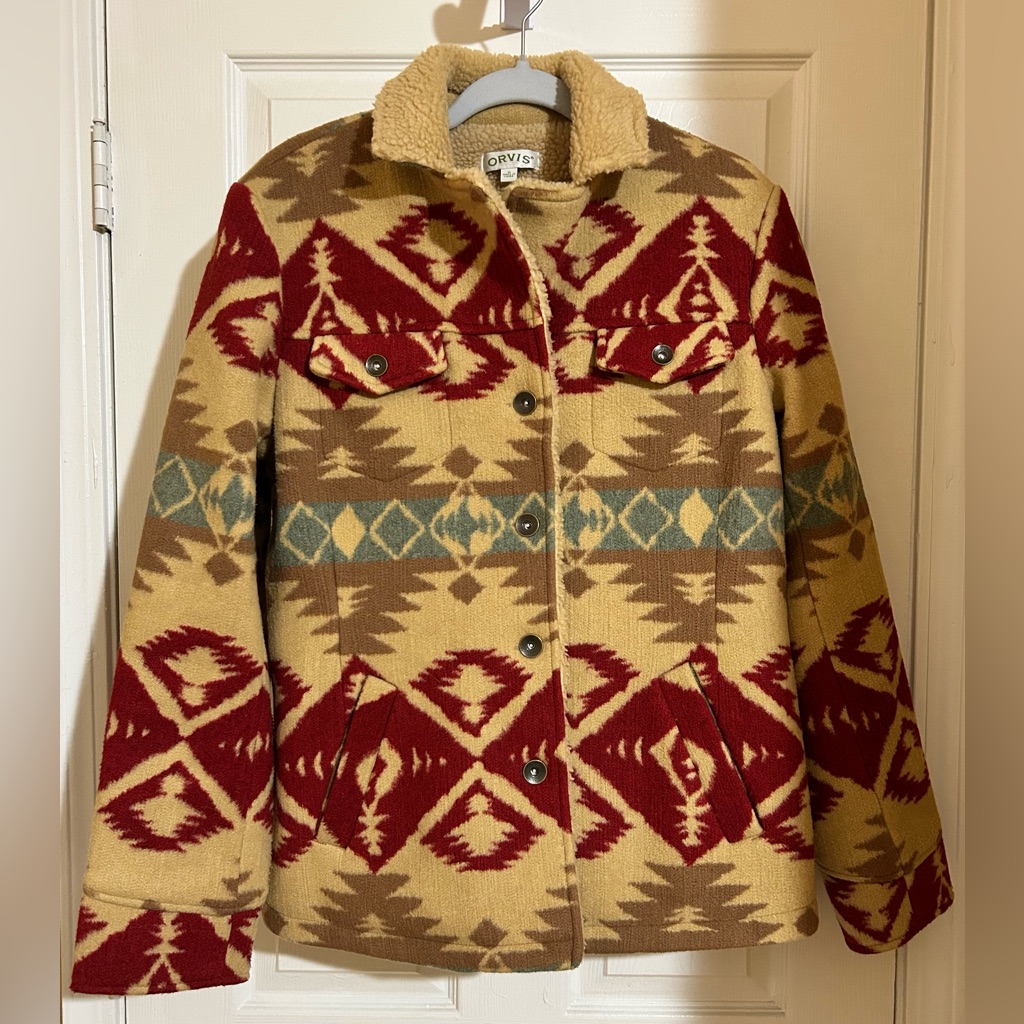 Orvis Aztec Pattern Utility Jacket